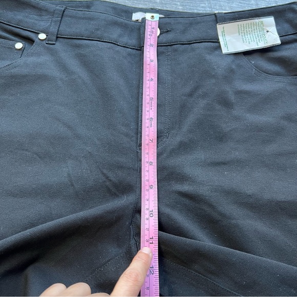 The Sophie by Eric Woman's Pants Slim Fit Black Hardware Stretch Size 16 - Picture 5 of 8